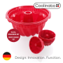 Coolinato 5pc silicone baking mould, Gugelhupf, RED
