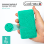 Coolinato 6pc silicone sponge set (2x yellow, 2x green, 2x red)
