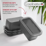 Coolinato 5pc silicone loafpan baking mould, GREY