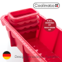 Coolinato 5pc silicone loafpan baking mould, RED