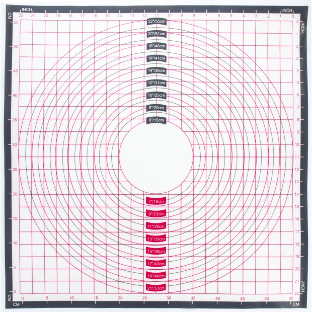 Coolinato Silikon Teigroller und Backmatten Set 2tlg. GRAU