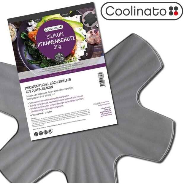 Coolinato Set 6tlg Silikon Pfannenschutz