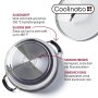 Coolinato Grossraumpfanne 24cm / 3,8l aus Edelstahl – unbeschichtet