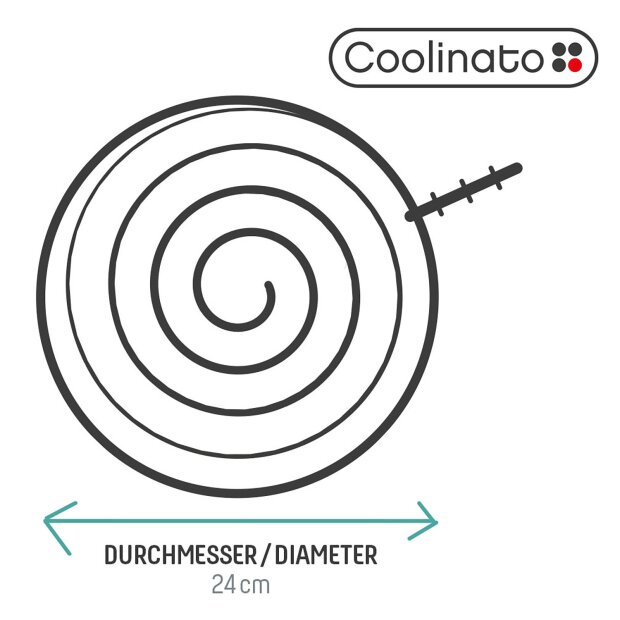 Coolinato Silikon 3in1 Universalschüssel GRAU mit Rezeptheft