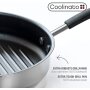 Coolinato stainless steel grill pan 26cm