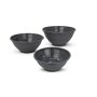 Coolinato foldable silicone bowl 3pc set GREY