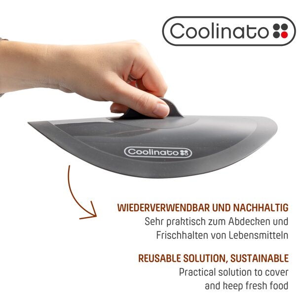 Coolinato Set 3tlg Silikon Frischhaltedeckel