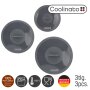 Coolinato 3pc set silicone suction lids